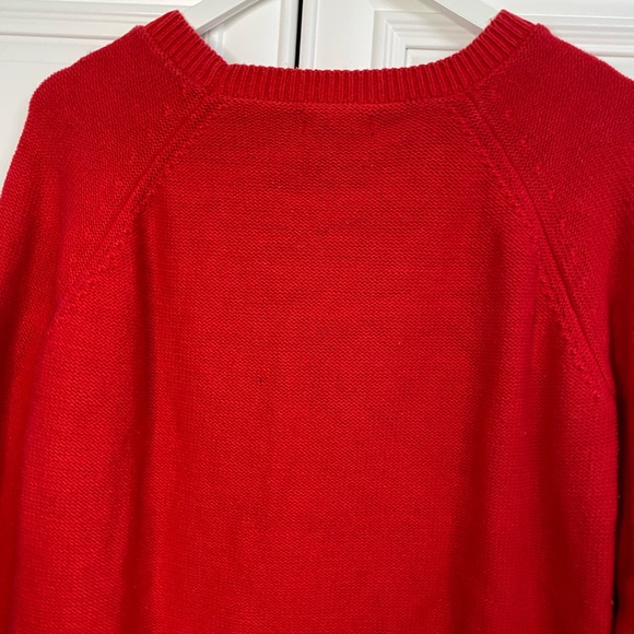 EUC Women’s Size Large GAP Crew Neck Sweater with Cable Knit in Front - Picture 5 of 5